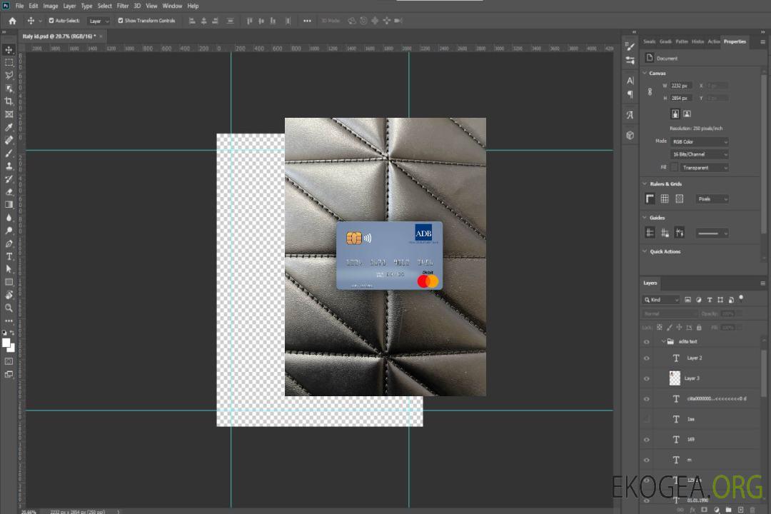 Îles Salomon ADB Bank mastercard photolook recto template Îles Salomon ADB Bank mastercard photolook recto template